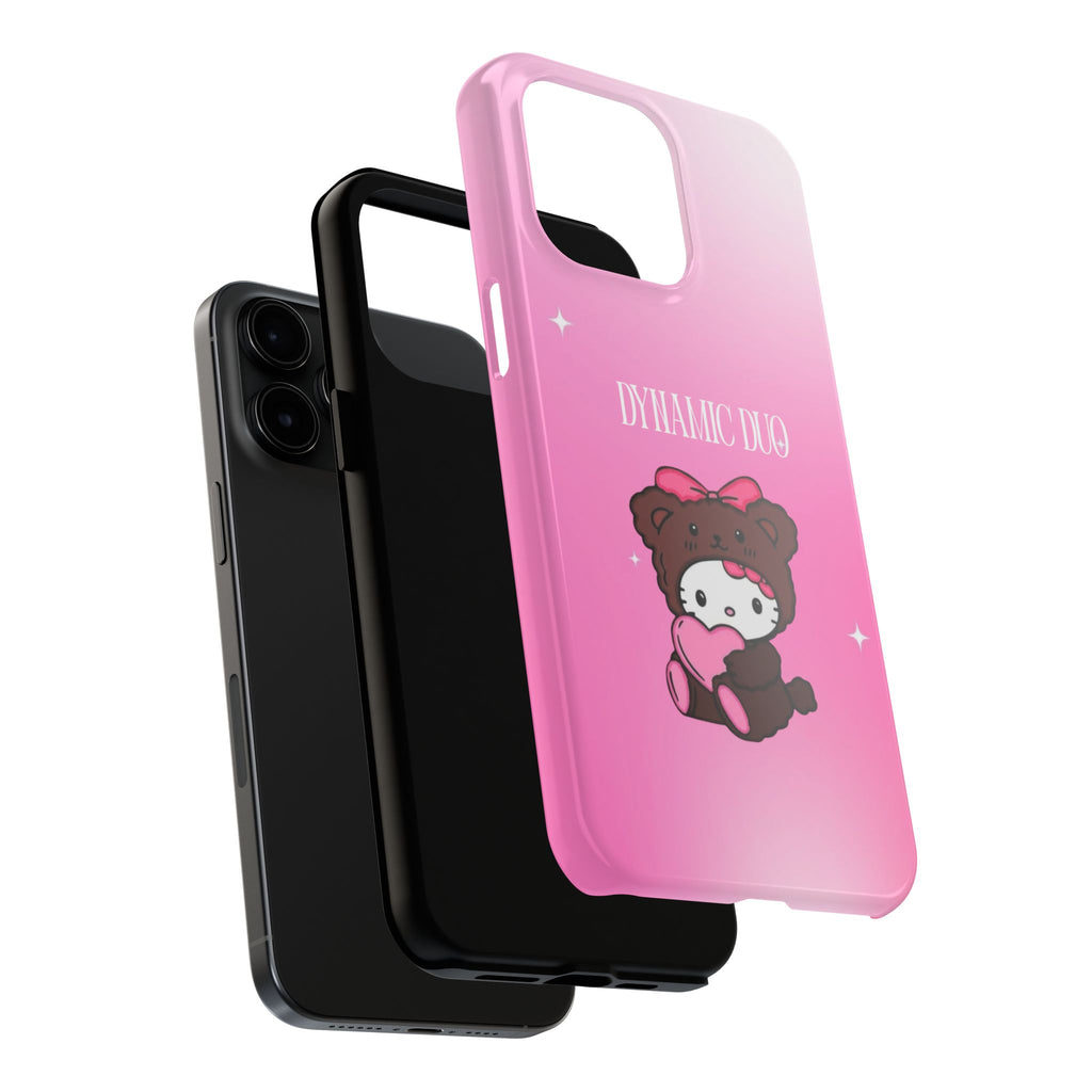 Brown 'Dynamic Duo' Part 2 Cute Bear Tough Phone Case