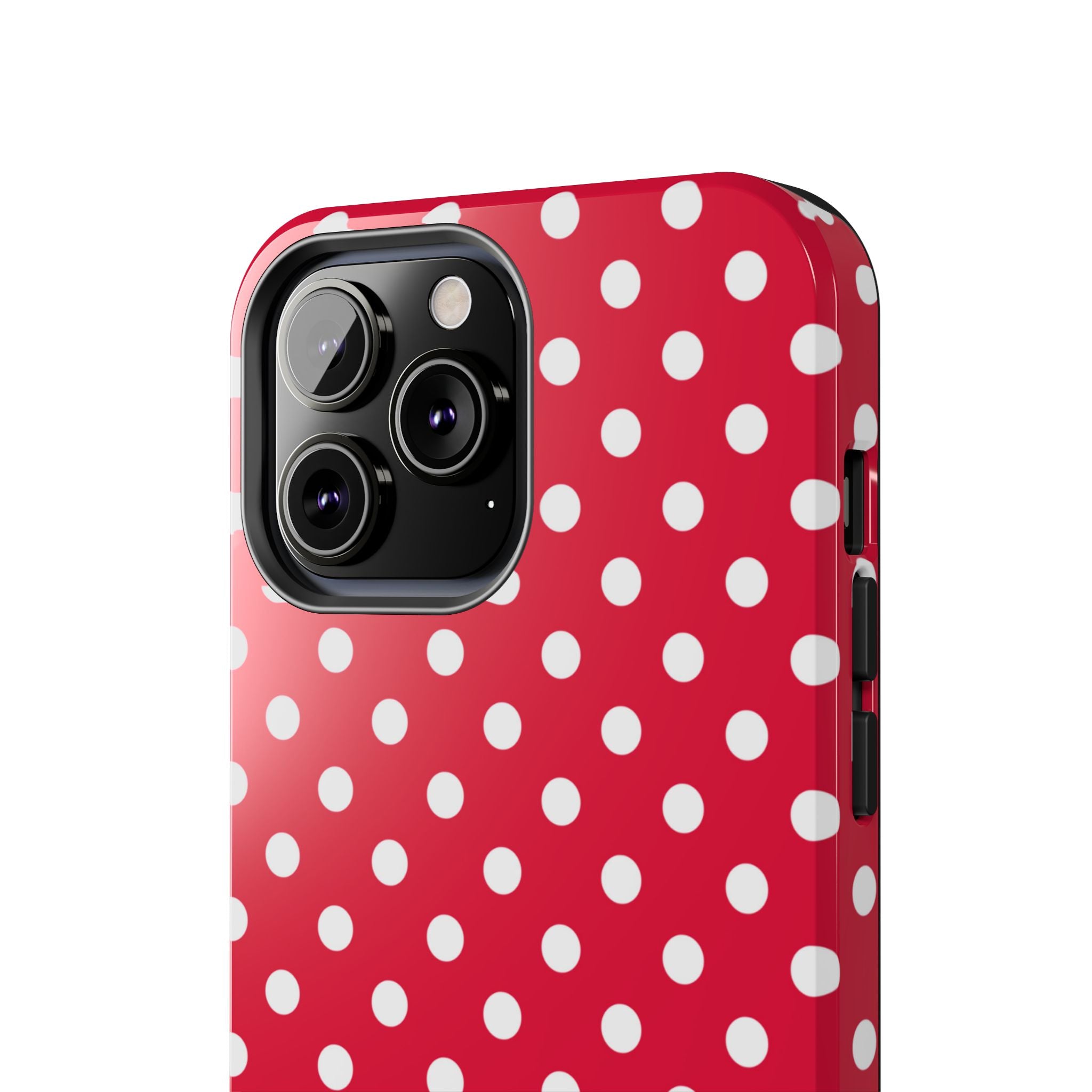 Red & White Polka Dot Tough Phone Cases