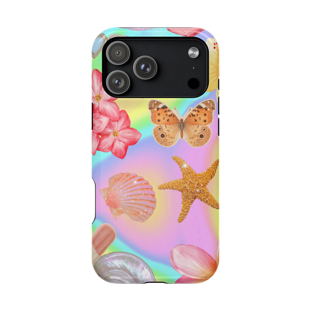 Tropical Seashell Magnetic Impact Resistant Phone Case