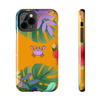 Tropical Floral Crab Tough Phone Case