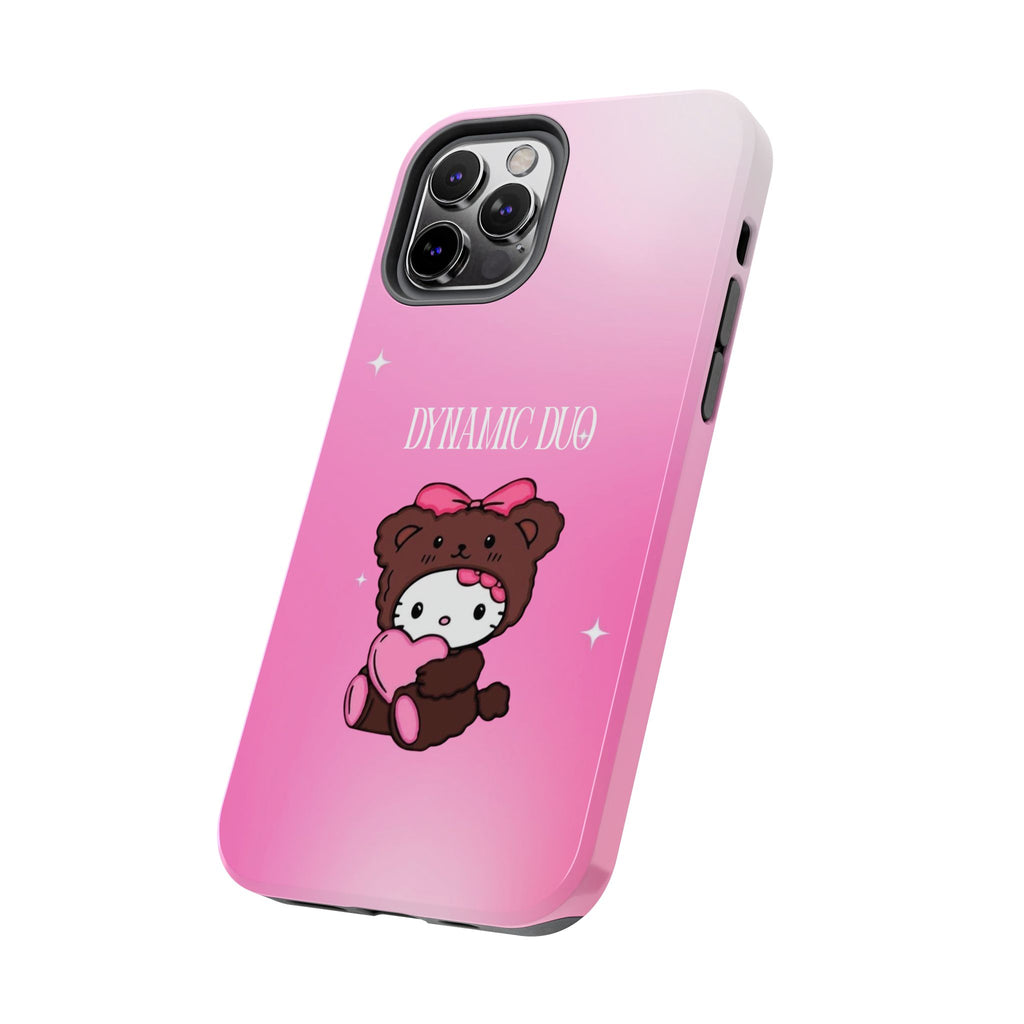 Brown 'Dynamic Duo' Part 2 Cute Bear Tough Phone Case