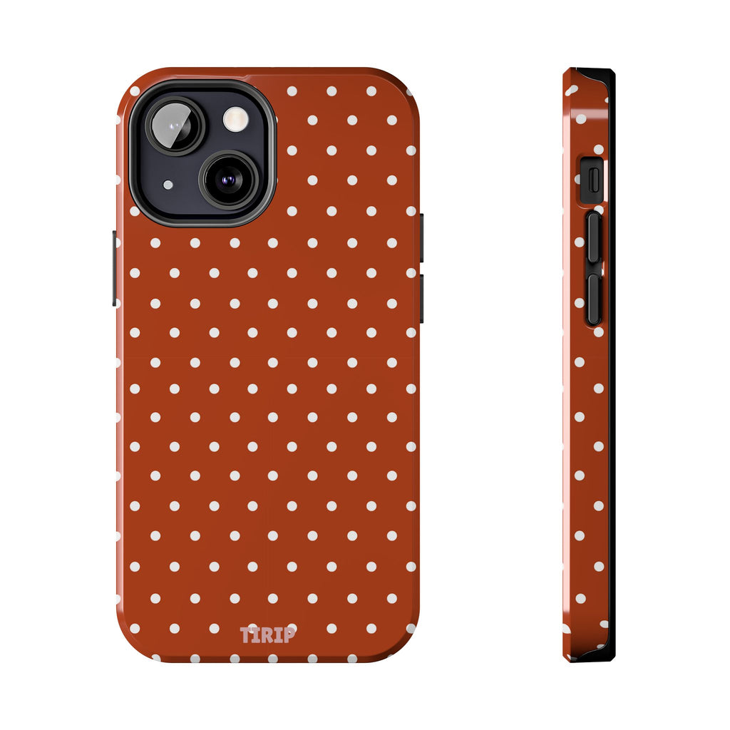 Brown Polka Dot Tough Phone Case