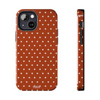 Brown Polka Dot Tough Phone Case