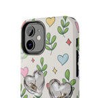 Floral Hearts Tough Phone Case