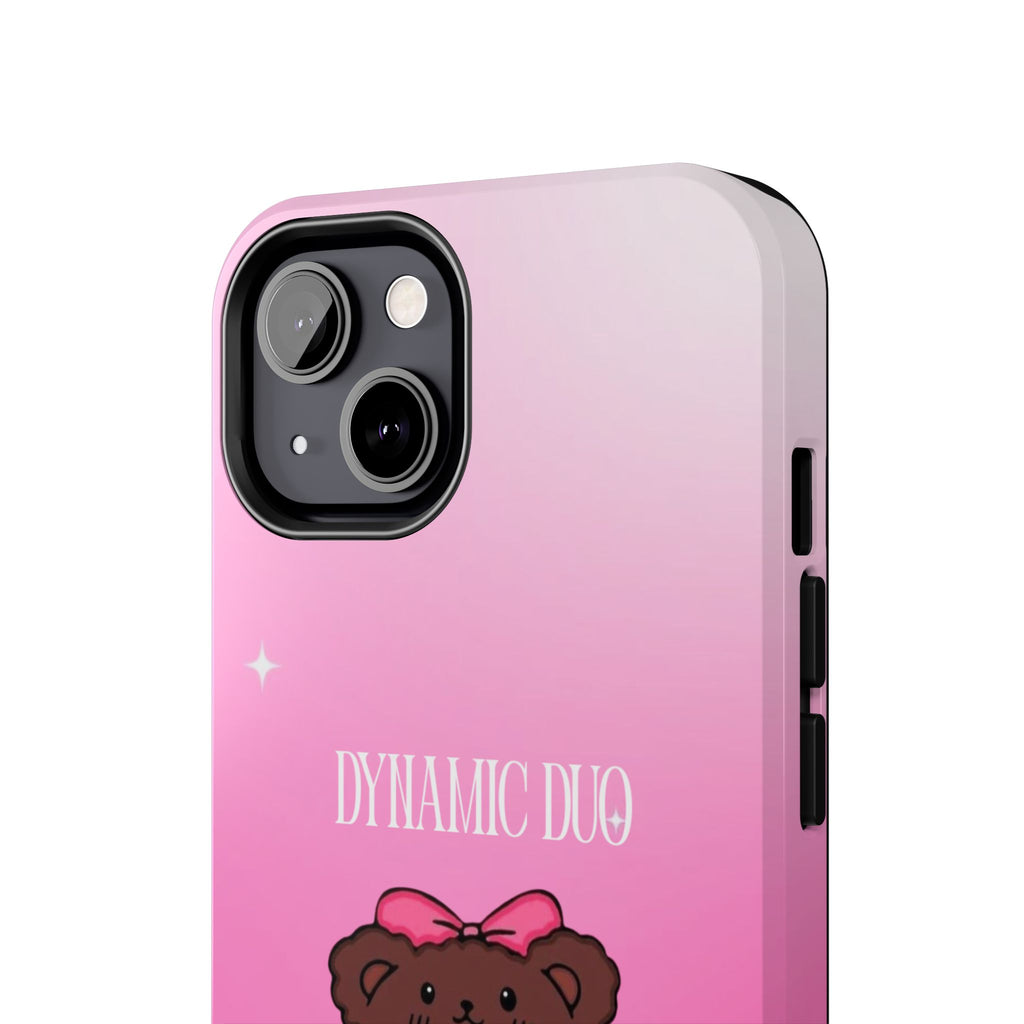 Brown 'Dynamic Duo' Part 2 Cute Bear Tough Phone Case