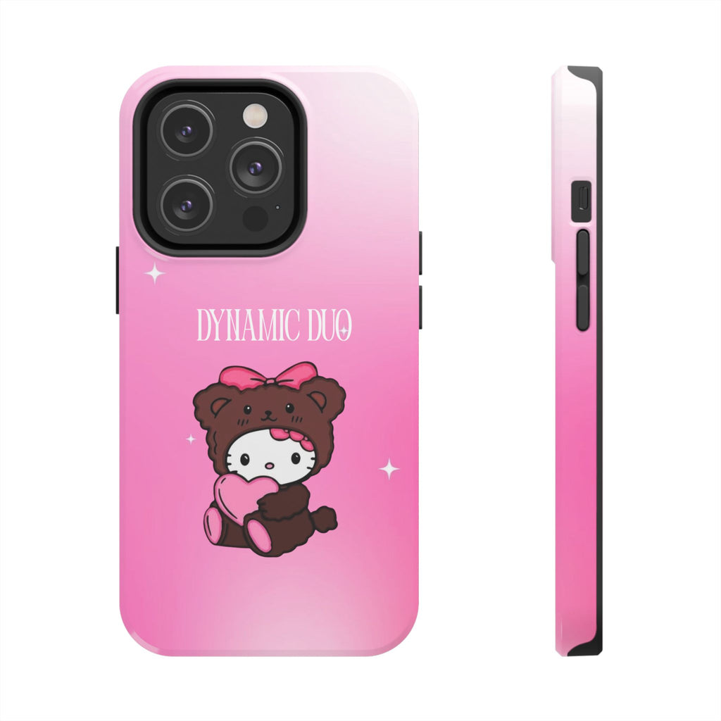 Brown 'Dynamic Duo' Part 2 Cute Bear Tough Phone Case