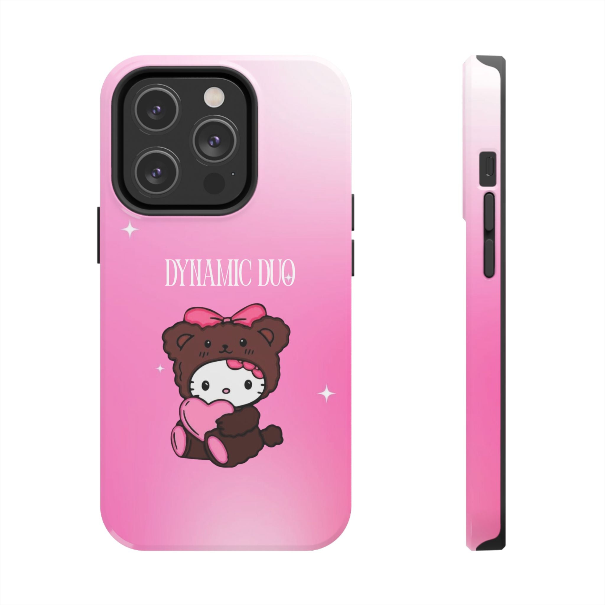 Brown 'Dynamic Duo' Part 2 Cute Bear Tough Phone Case