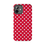 Red & White Polka Dot Tough Phone Cases