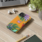 Tropical Floral Crab Tough Phone Case