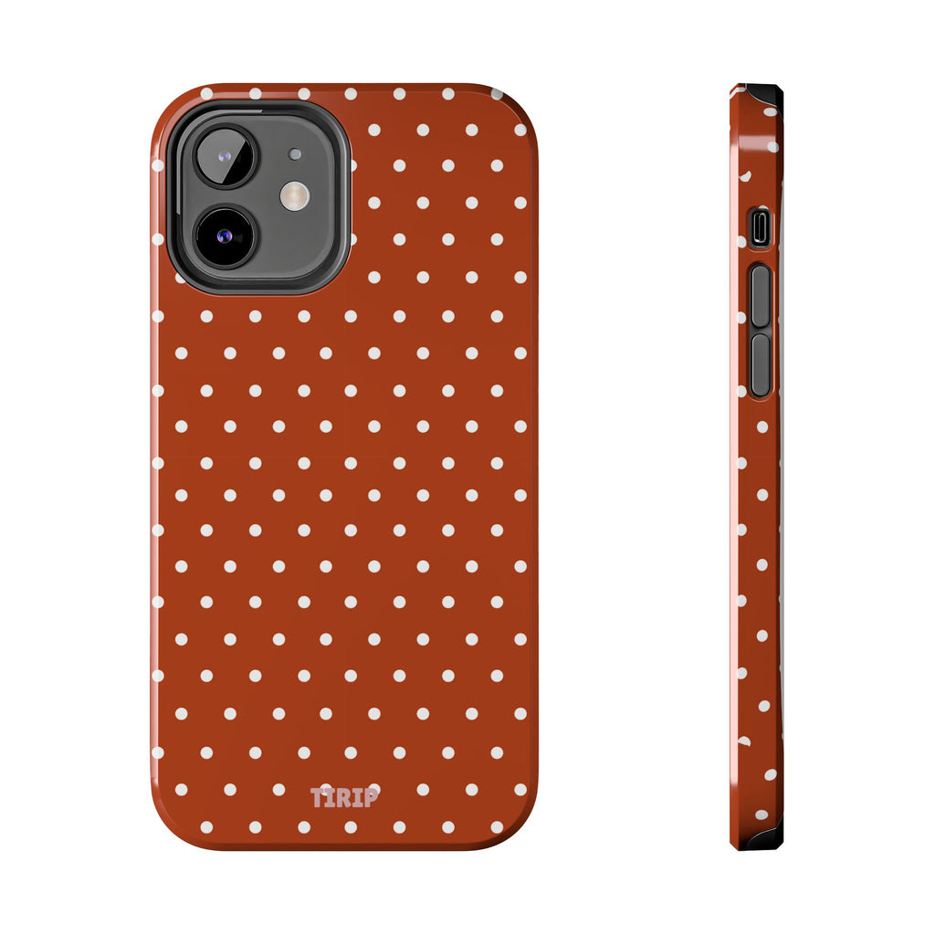 Brown Polka Dot Tough Phone Case