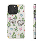 Floral Hearts Tough Phone Case