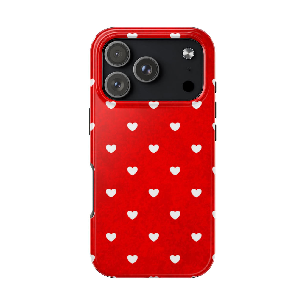 I’m Yours Red Heart Pattern Tough Phone Case