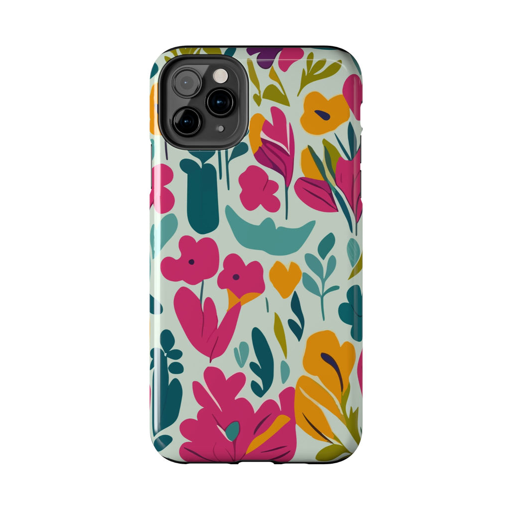 Floral Splash Tough Phone Case