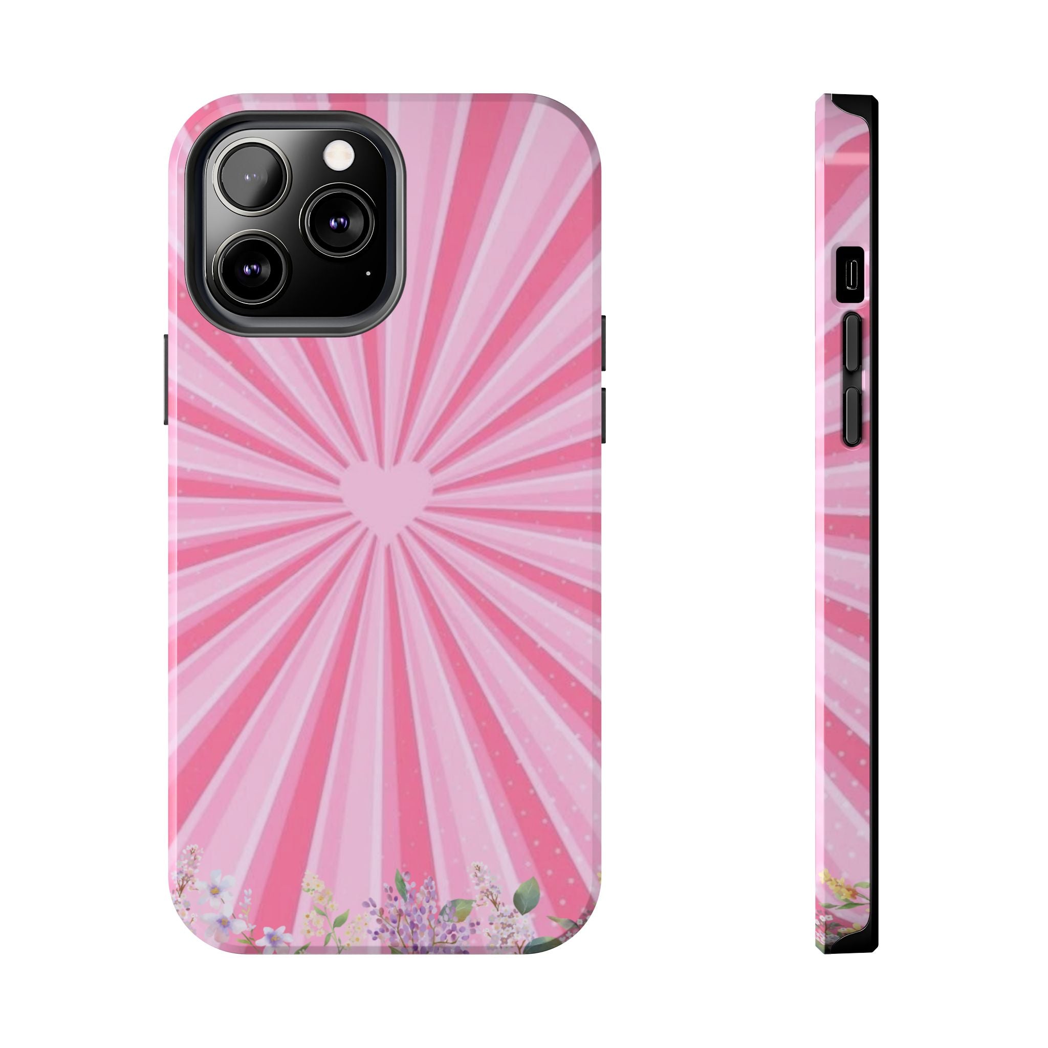 Pink Heartburst Tough Phone Case