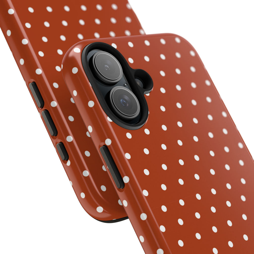 Brown Polka Dot Tough Phone Case