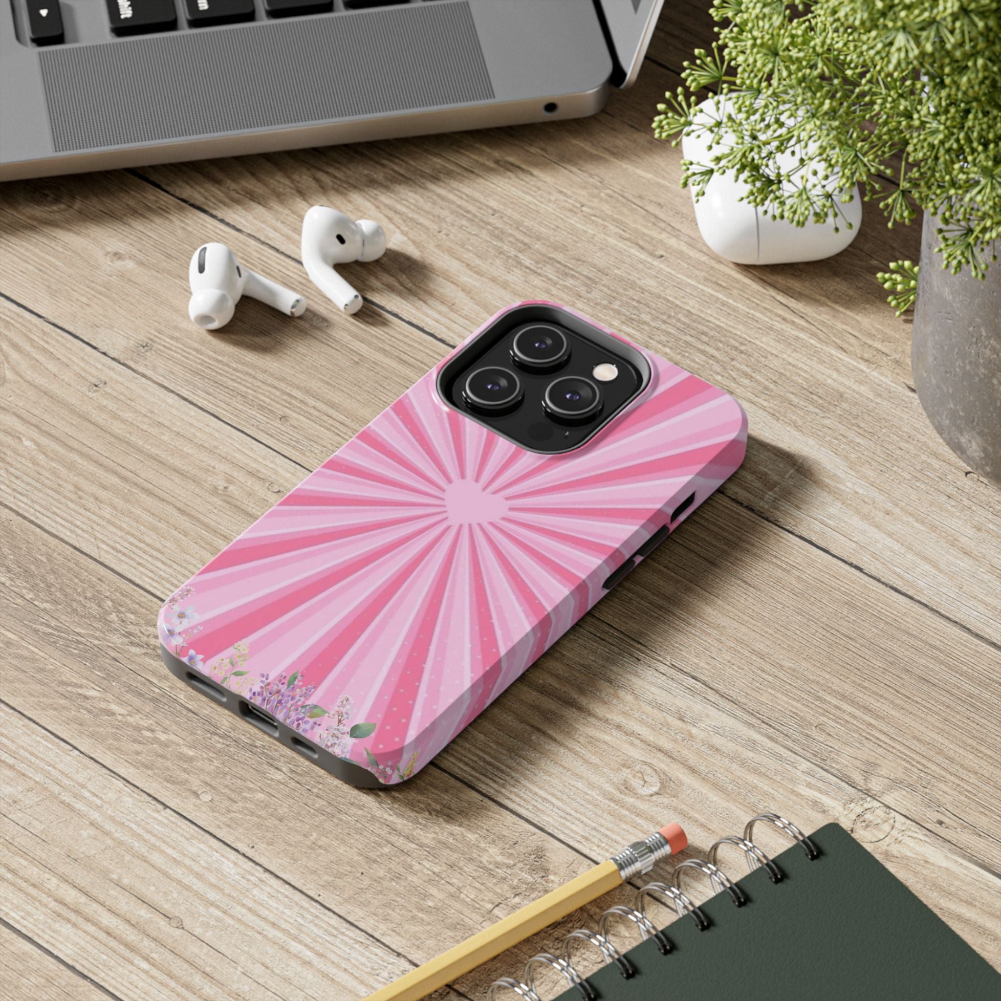 Pink Heartburst Tough Phone Case