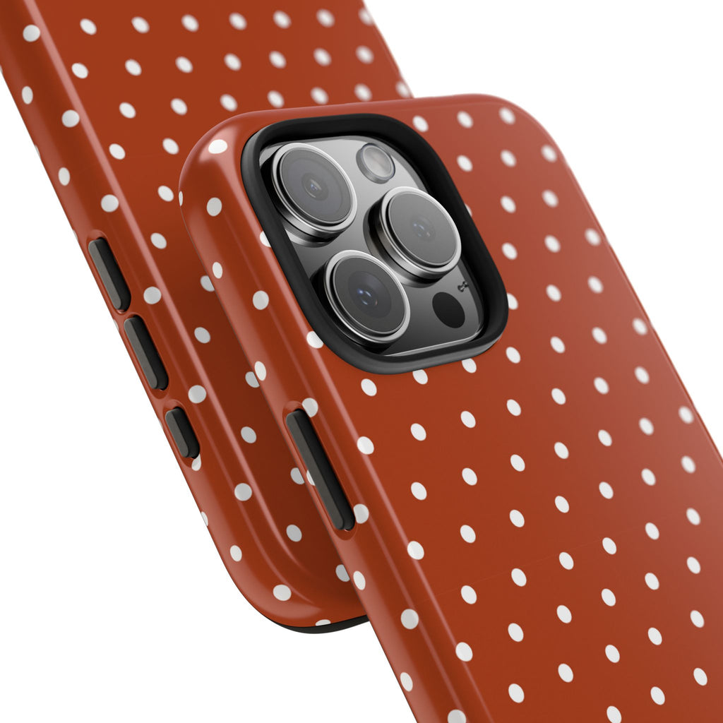 Brown Polka Dot Tough Phone Case