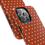 Brown Polka Dot Tough Phone Case