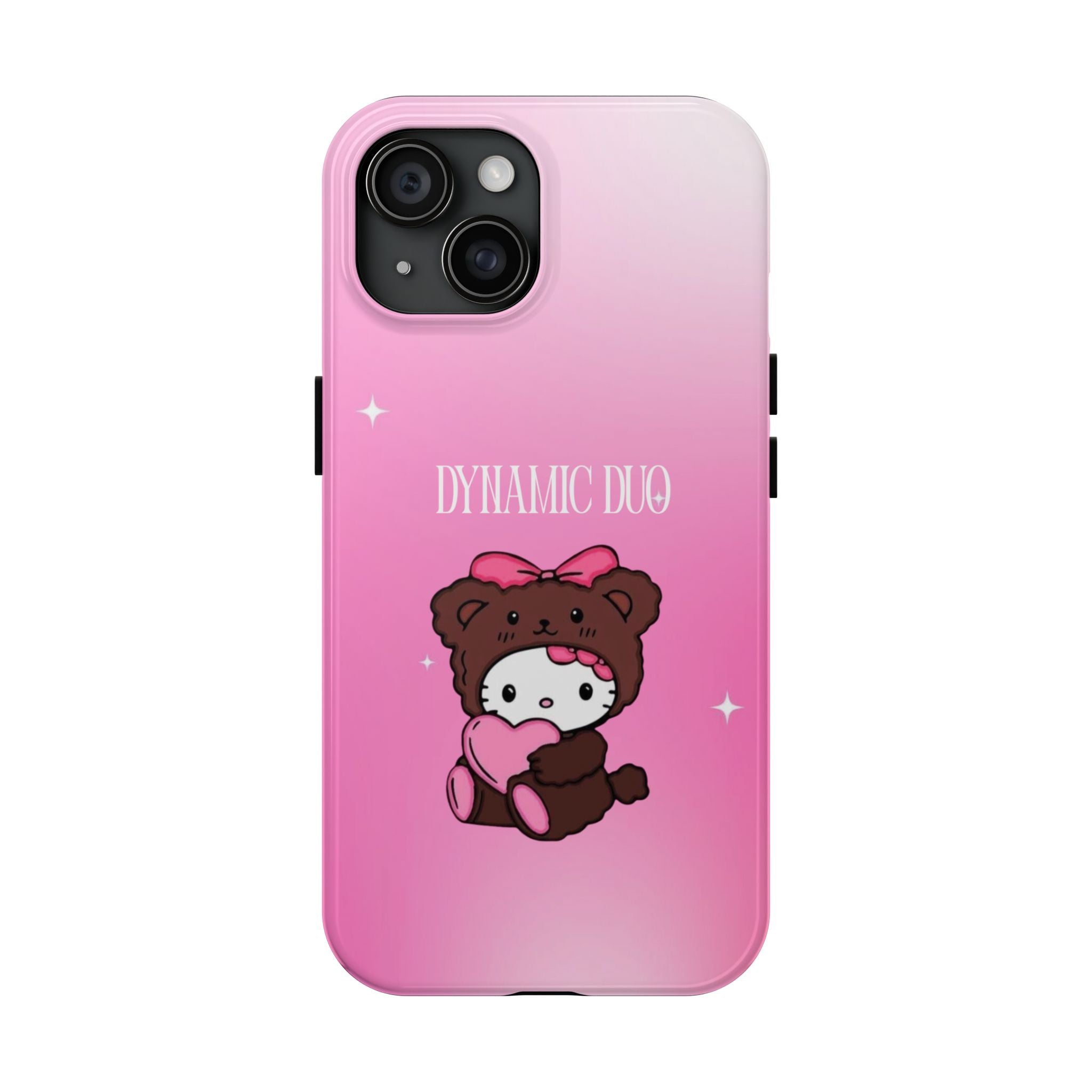 Brown 'Dynamic Duo' Part 2 Cute Bear Tough Phone Case