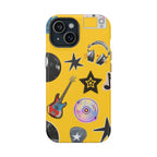 Yellow Music Icons MagSafe Phone Case