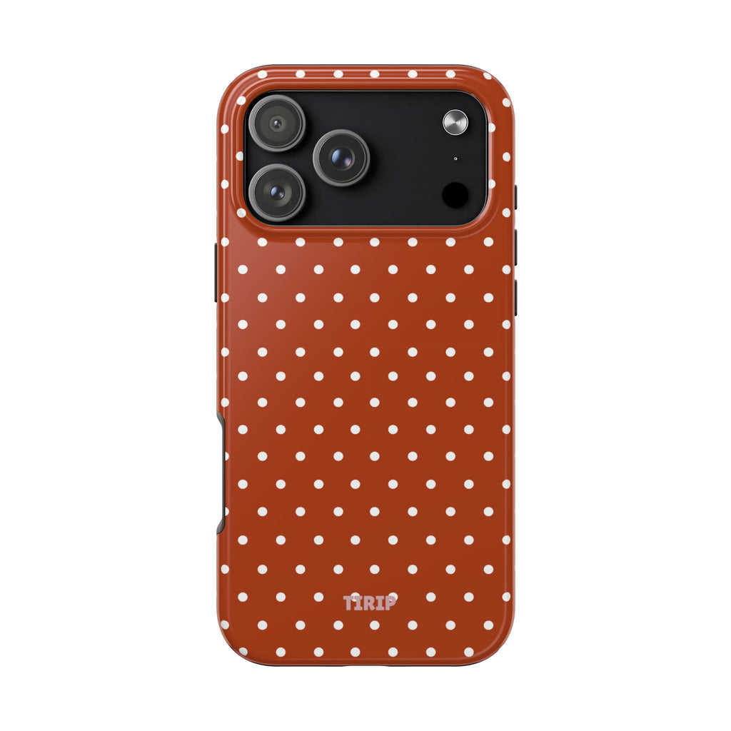 Brown Polka Dot Tough Phone Case