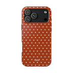 Brown Polka Dot Tough Phone Case