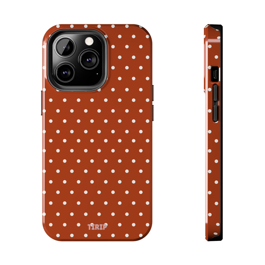 Brown Polka Dot Tough Phone Case