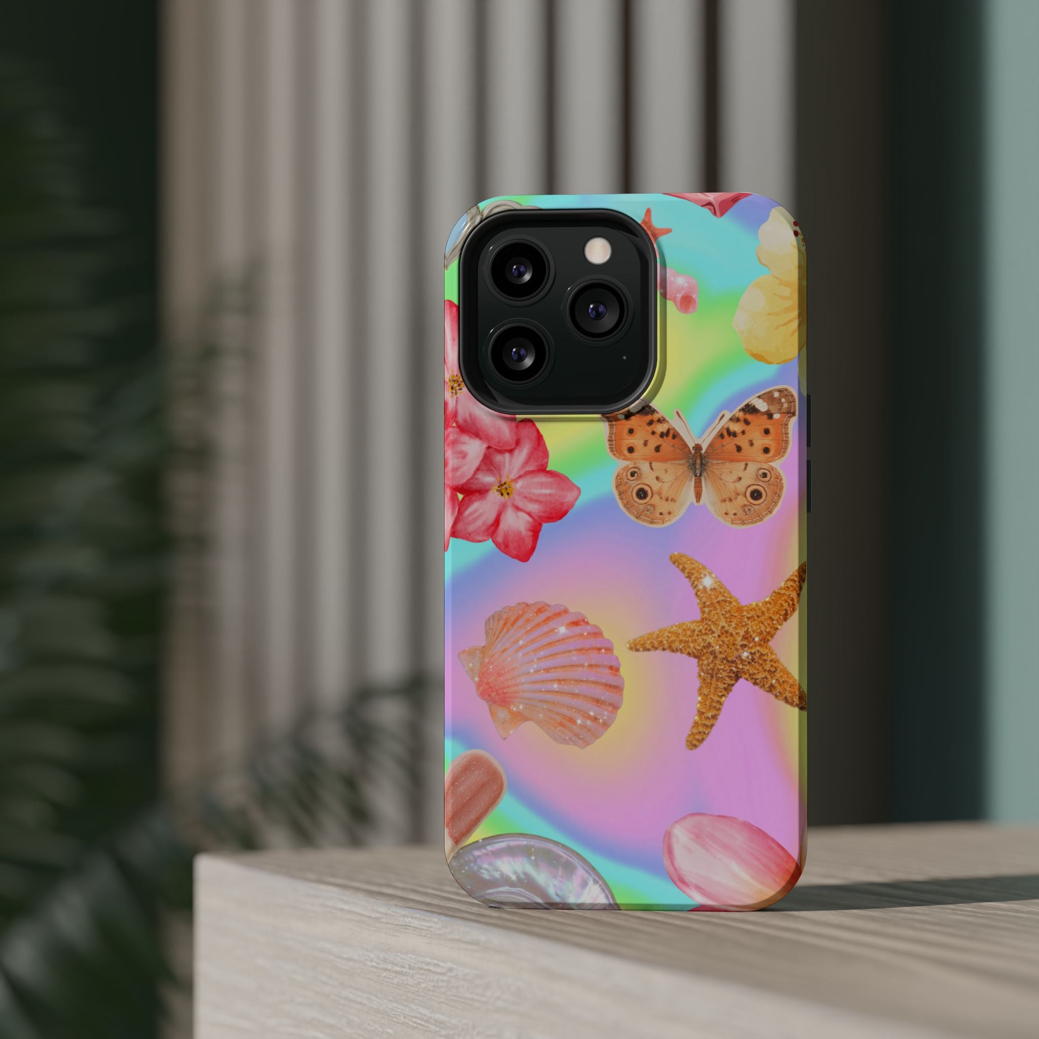 Tropical Seashell Magnetic Impact Resistant Phone Case