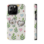 Floral Hearts Tough Phone Case