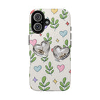 Floral Hearts Tough Phone Case