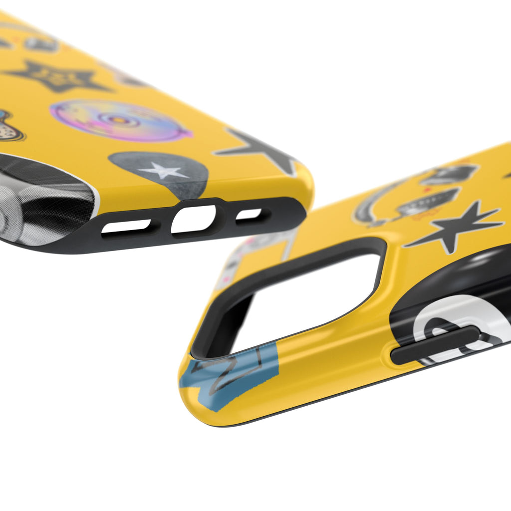 Yellow Music Icons MagSafe Phone Case