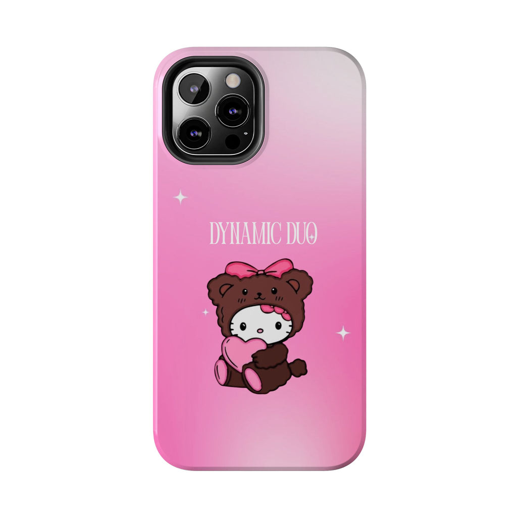 Brown 'Dynamic Duo' Part 2 Cute Bear Tough Phone Case