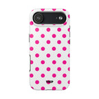 Pink & White Polka Dot Tough Phone Case