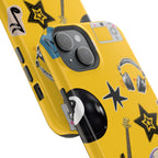 Yellow Music Icons MagSafe Phone Case