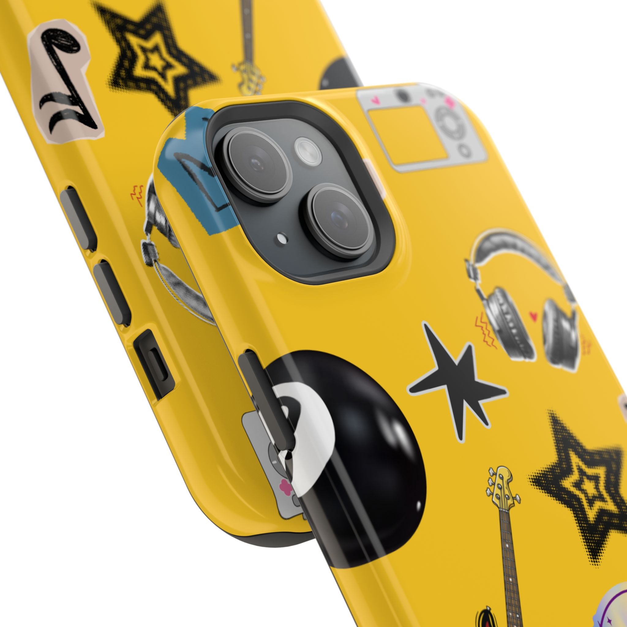 Yellow Music Icons MagSafe Phone Case