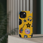 Yellow Music Icons MagSafe Phone Case
