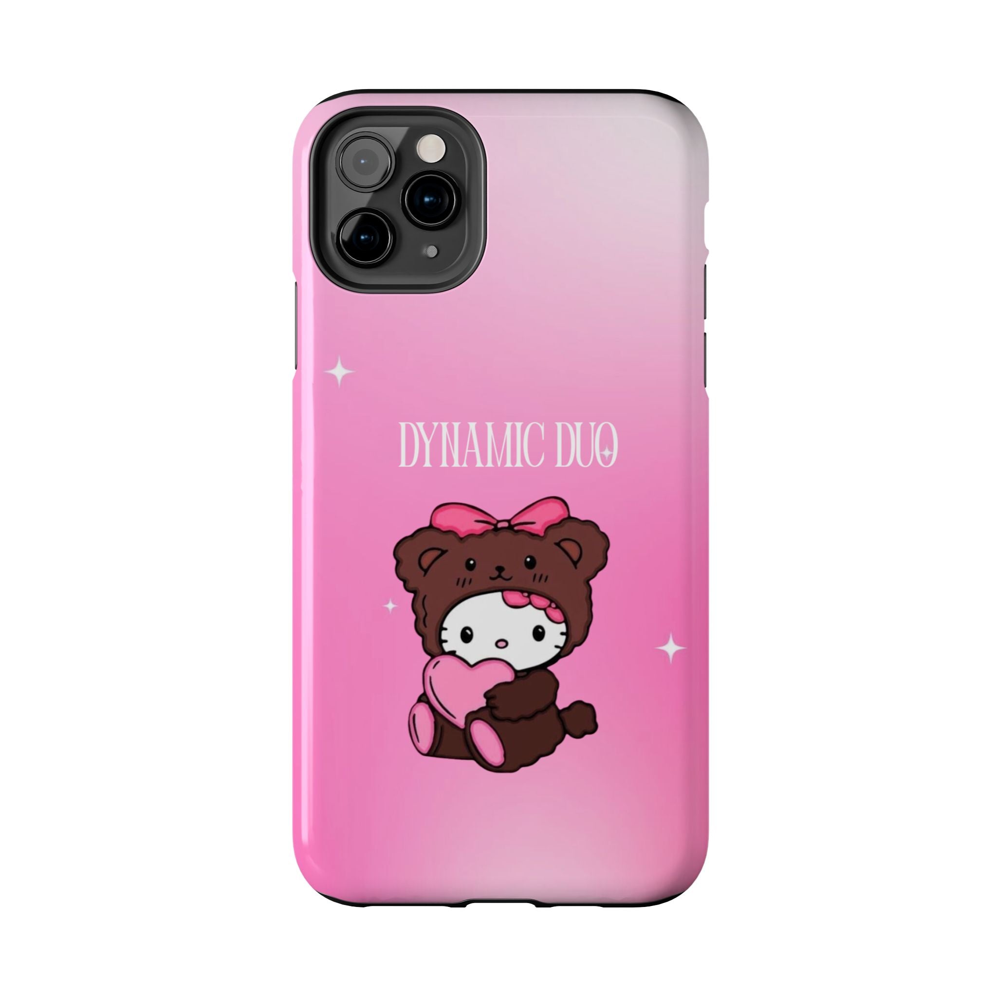 Brown 'Dynamic Duo' Part 2 Cute Bear Tough Phone Case