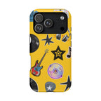 Yellow Music Icons MagSafe Phone Case
