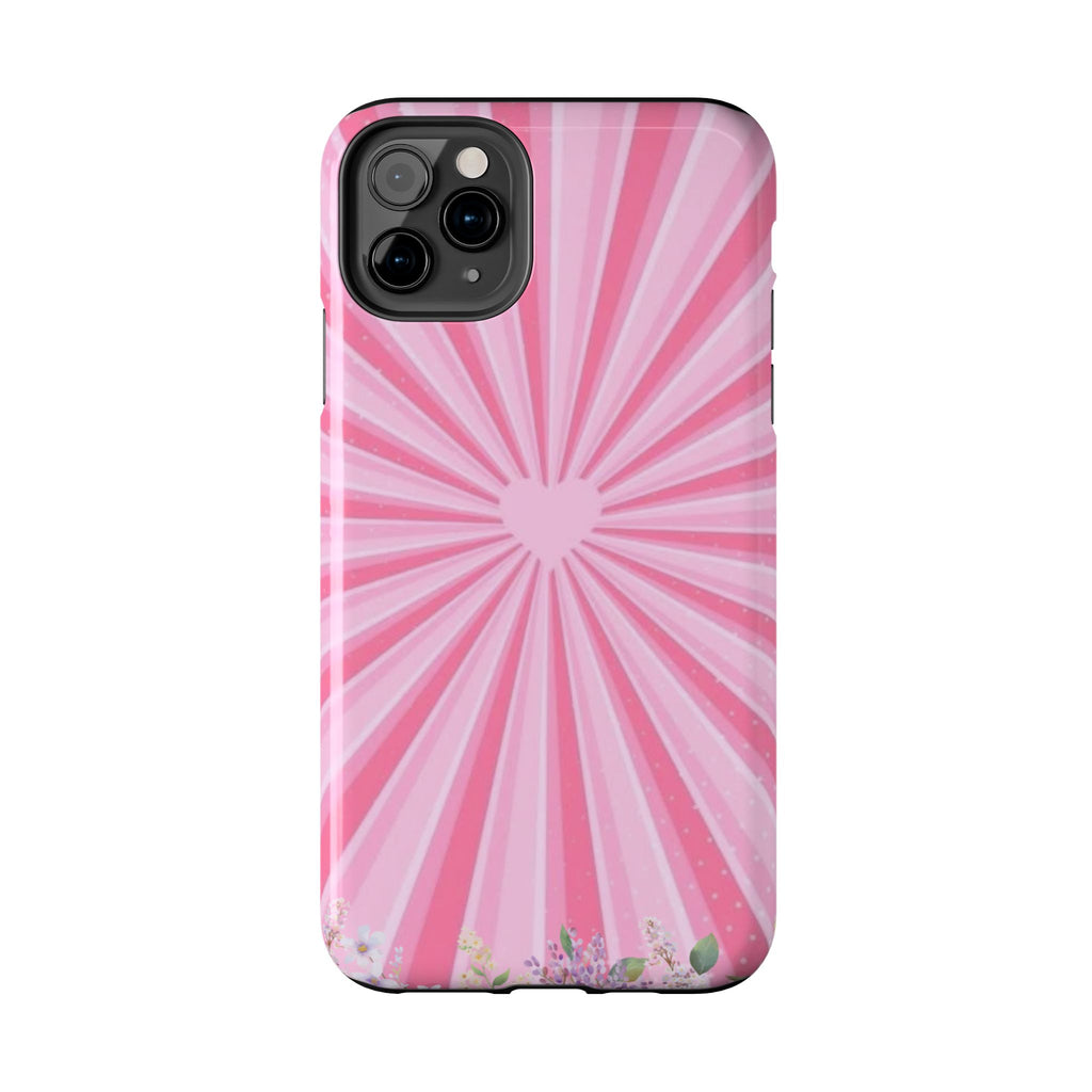 Pink Heartburst Tough Phone Case