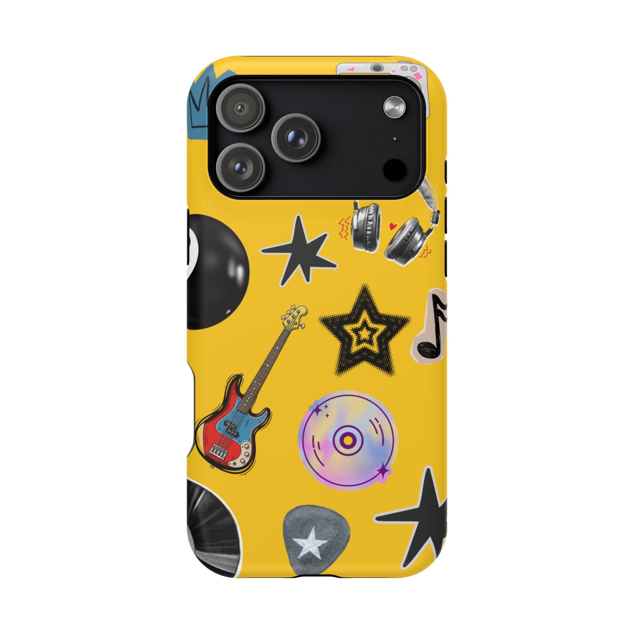 Yellow Music Icons MagSafe Phone Case