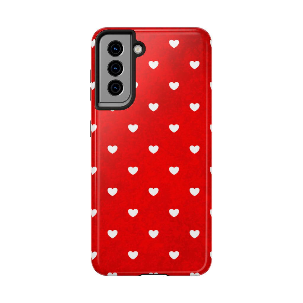 I’m Yours Red Heart Pattern Tough Phone Case