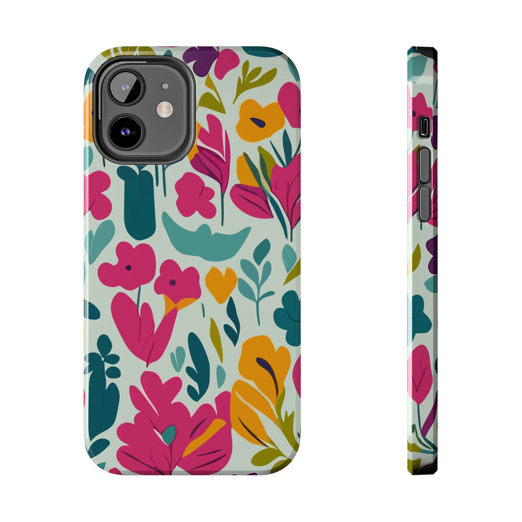 Floral Splash Tough Phone Case