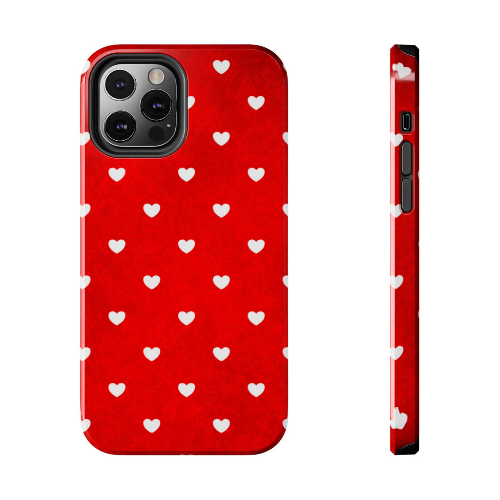 I’m Yours Red Heart Pattern Tough Phone Case
