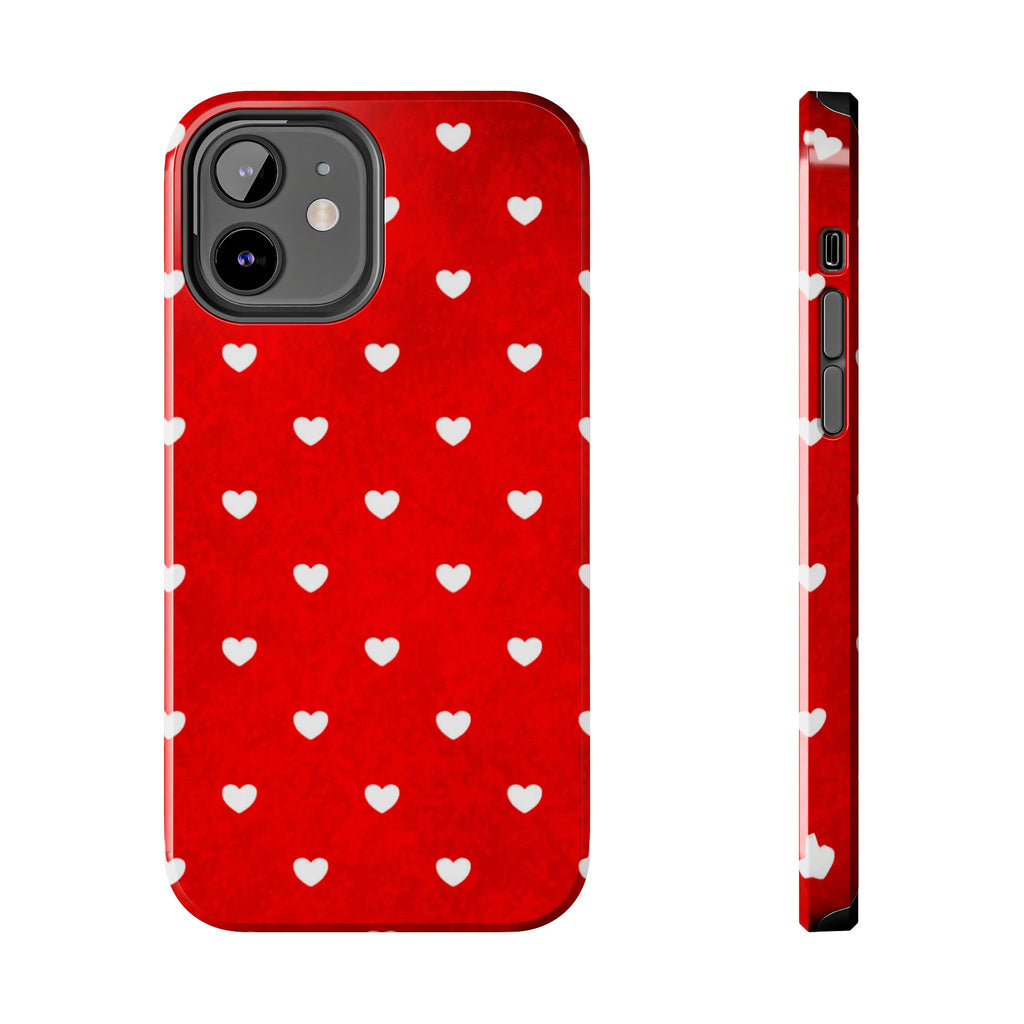 I’m Yours Red Heart Pattern Tough Phone Case