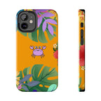 Tropical Floral Crab Tough Phone Case