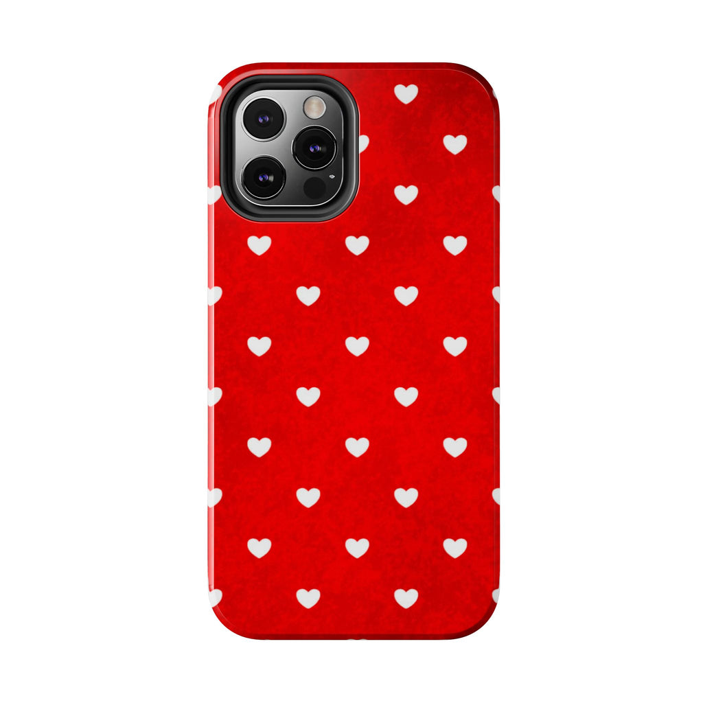 I’m Yours Red Heart Pattern Tough Phone Case