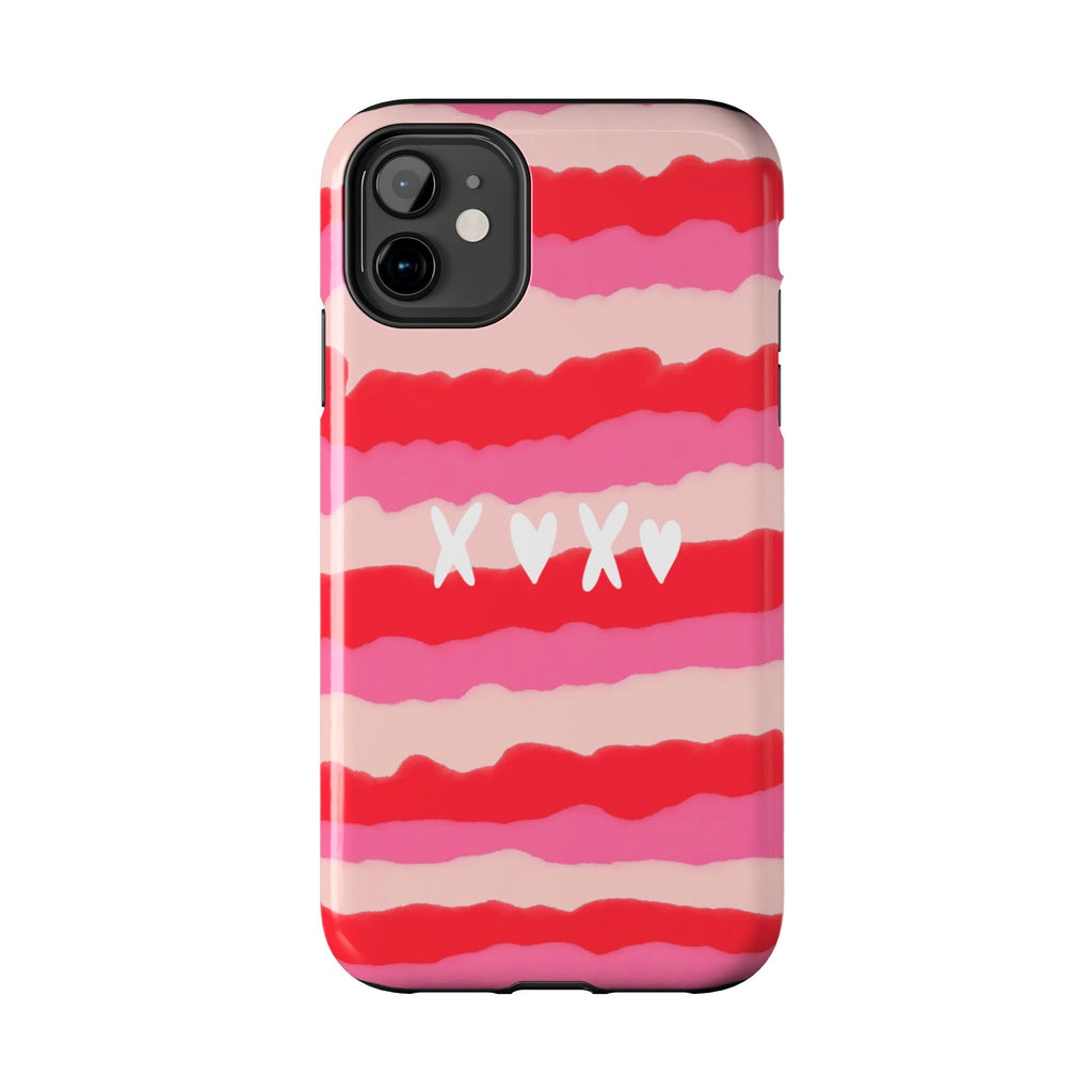 XOXO Stripe Tough Phone Case