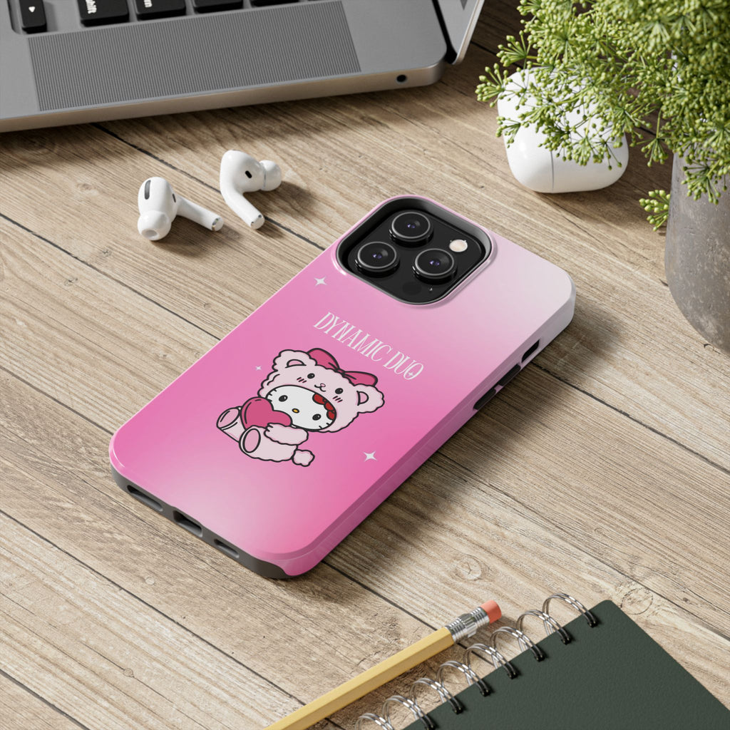 Dynamic Duo Part 1 Pink Bear Tough Phone Case