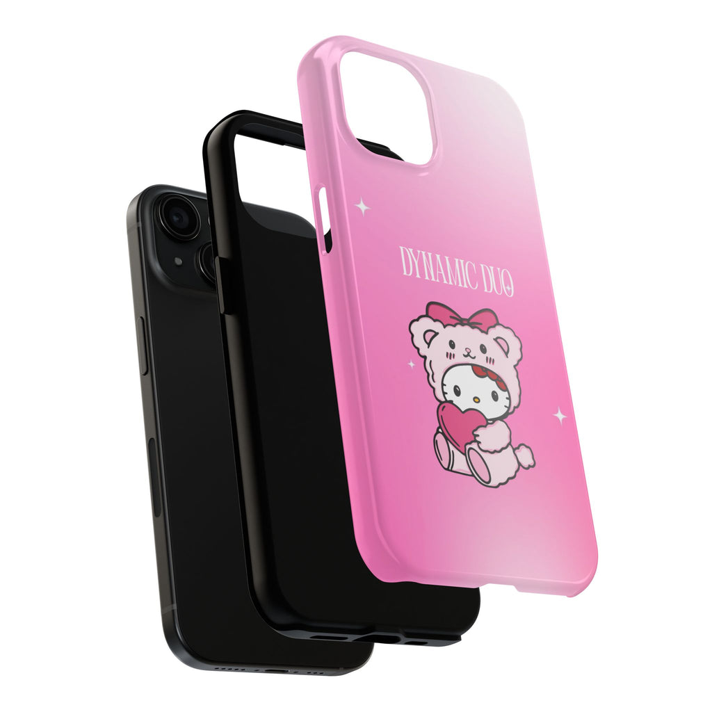 Dynamic Duo Part 1 Pink Bear Tough Phone Case