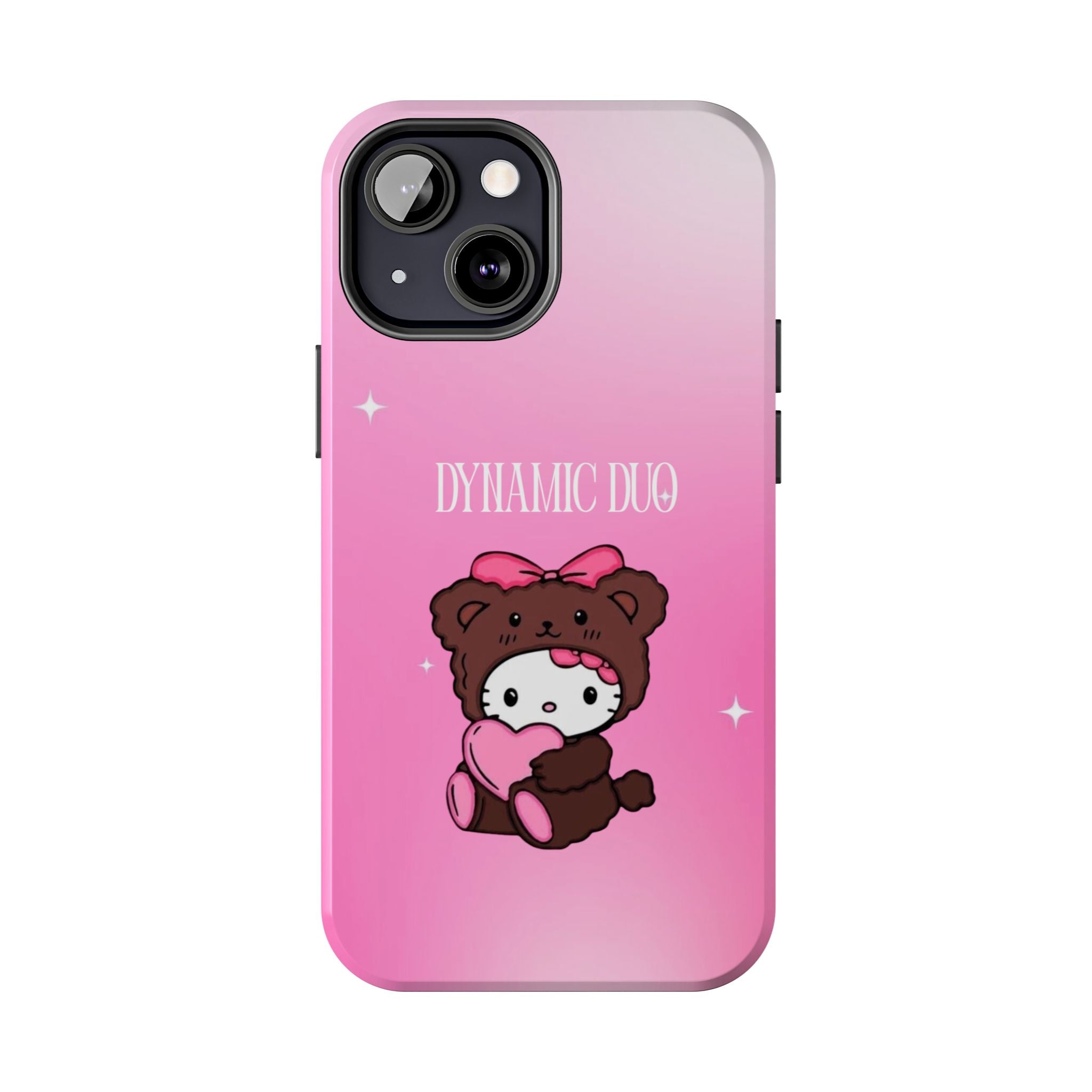 Brown 'Dynamic Duo' Part 2 Cute Bear Tough Phone Case
